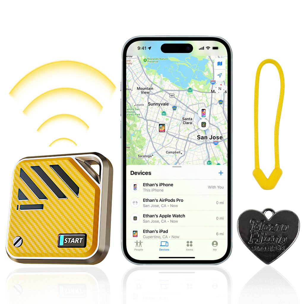 Verilux Magnetic Item Finder with Loop Hole Bluetooth Tracker Compatible with Find My App Key Finder Luggage Tracker Dog Tracker People Location Tracker for Kids, Elders, Yellow Verilux Magnetic Item Finder with Loop Hole Bluetooth Tracker Compatible with Find My App Key Finder Luggage Tracker Dog Tracker People Location Tracker for Kids, Elders, Yellow